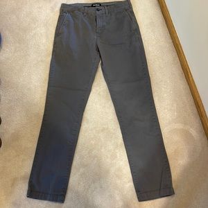 Express Dark Grey Khakis